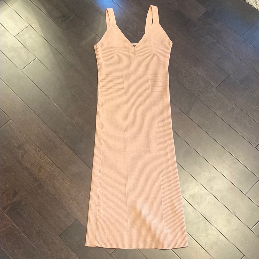 Guess Tan Sleeveless Knit Dress